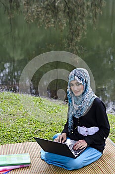 Beautiful young muslimah