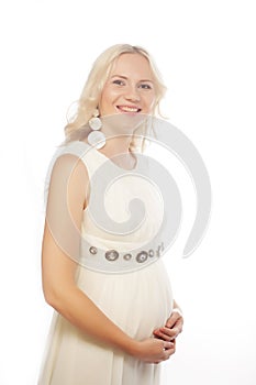 Beautiful young pregnant woman