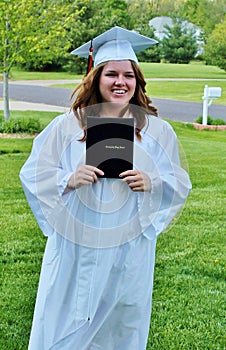 Beautiful Young Teen Girl Just Graduated