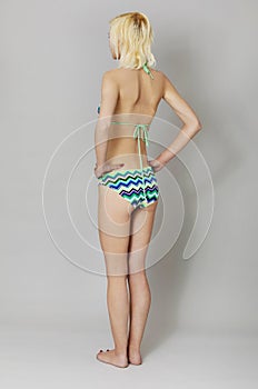 Beautiful young woman in bikini