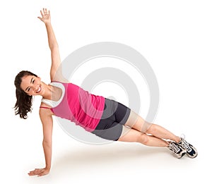 Beautiful Young Woman Exercising