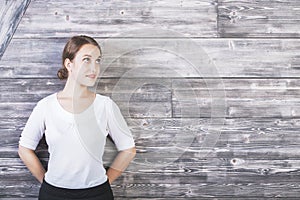 Beautiful young woman portrait