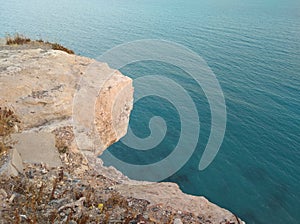 The beautiful Zapallo Bay Episkopi Beach Limassol in Cyprus