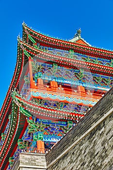 Beautiful Zhengyangmen Gate (Qianmen Gate ). This famous gate is