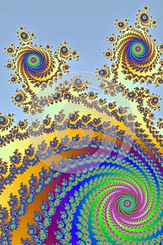 Beautiful zoom into the infinite mathematical mandelbrot set fractal