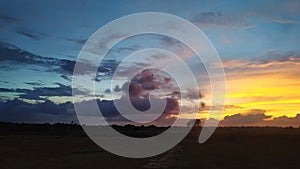 Beautifulclouds in evening