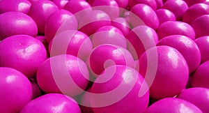 Beautifull candy pink colour oval bubles