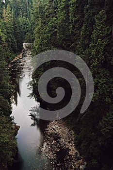 Beautifull Capilano River, British Columbia, Canada