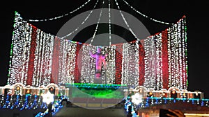 A Beautifull Devine Church in india With Colourfull Lights...!!!