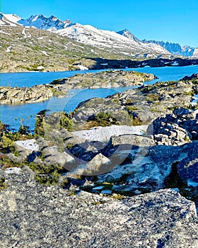 Beautifull Lake view in the Mountains of


White pass , British Columbia