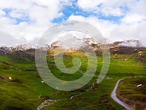 Beautifull nature in National Park Possets y Maladeta, Pyrenees, Spain. ,located above Benasque valley, near the town of Benasque