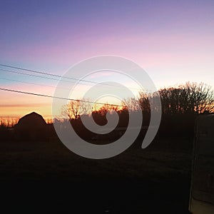 The beautifull southern sunset