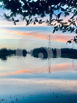 Beautifull sunset movement in sri lanka