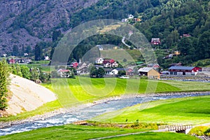 Beautifull view by the Flam to Myrdal Railway Line Norway