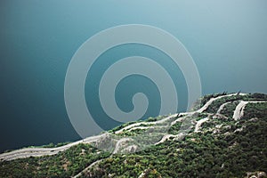 beautifull view on garda lake from terrazza del brivido.