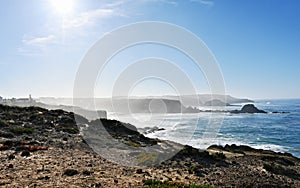 Beautifull view over the ocean in Portugal