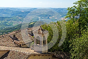 Beautifull view of San Marino - background.