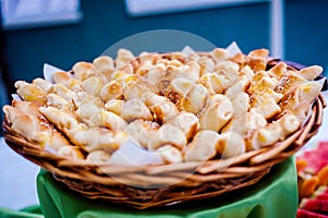 Beautifully arranged homemade bakery products