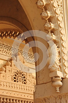 A beautifully carved arch way