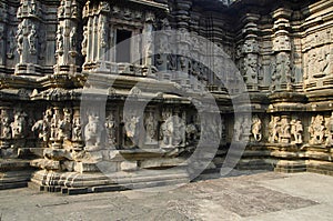 Beautifully carved exterior view of Kopeshwar Temple, Khidrapur, Maharashtra