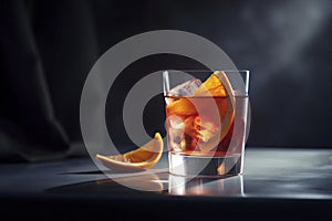 A beautifully crafted cocktail featuring a vibrant and exotic blend of ingredients. (Generative AI)