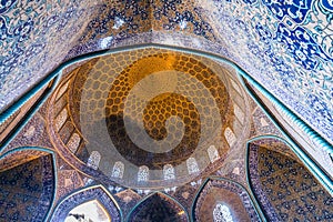 Beautifully decorated ceiling.