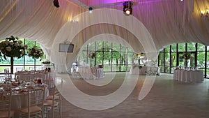 A Beautifully Decorated Wedding Reception Venue