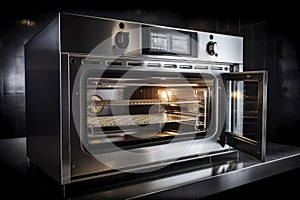 beautifully designed and modern commercial oven with sleek touch screen controls