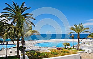 Beautifully designed saltwater pools, Puerto de la Cruz, Tenerife, Canary Islands.