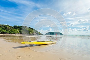 Beautifully nai han beach at phuket, thailand.