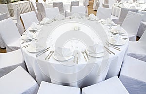 Beautifully organized event - served festive table