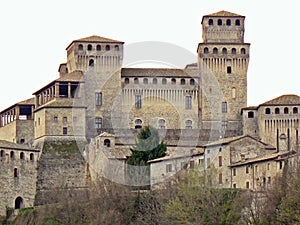 beautifully preserved late medieval castle Torrechiara Ladyhawke location