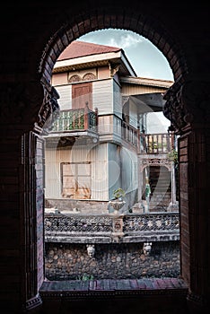 Beautifully reconstructed Filipino heritage and cultural houses that form part of Las Casas FIlipinas de Acuzar resort at Bagac, B photo