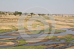 Beautifully view of ruaha river at ruaha national park