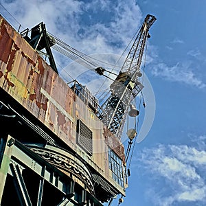 Beautifully Weathered & Rusty Crane at Mare Island Vallejo, CA