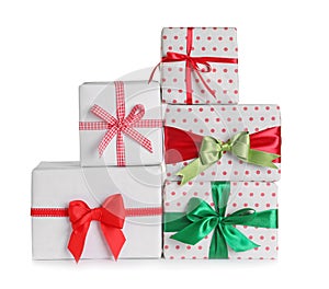 Beautifully wrapped gift boxes