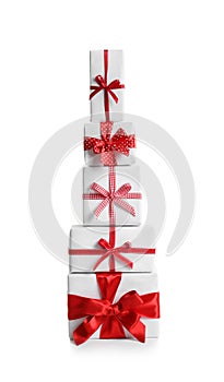 Beautifully wrapped gift boxes