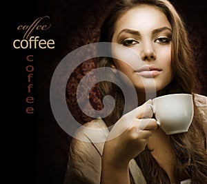 Una donna tazza da caffè 