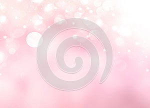 Beauty backdrop,valentine`s day background.Pink blurred holiday texture.Empt space glowing illustration