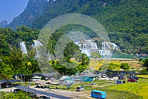 Beauty of Ban Gioc Waterfall in Cao Bang, Vietnam