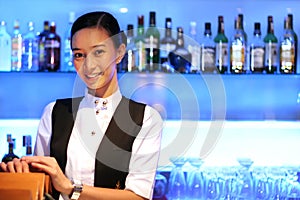 Beauty bar staff at work photo