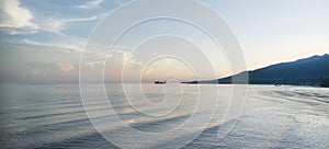 The beauty of Blekok beach in the morning