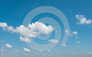 beauty blue sky with white clouds background