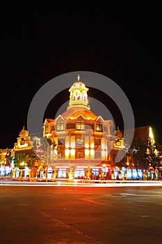 The beauty of the building at night