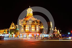 The beauty of the building at night