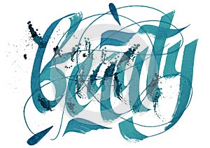 Beauty - calligraphy