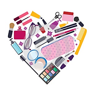 Beauty and care, cosmetic products and make up elements