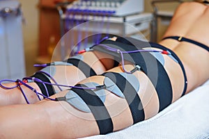 Beauty center electrostimulation therapy