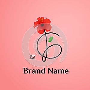 Beauty and charming Initial G Shoe Flower