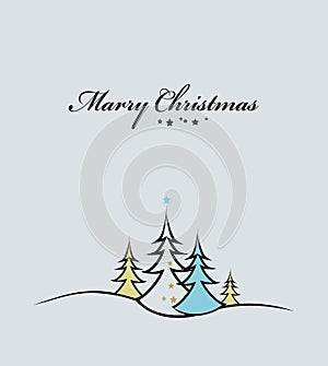 Beauty Christmas tree background